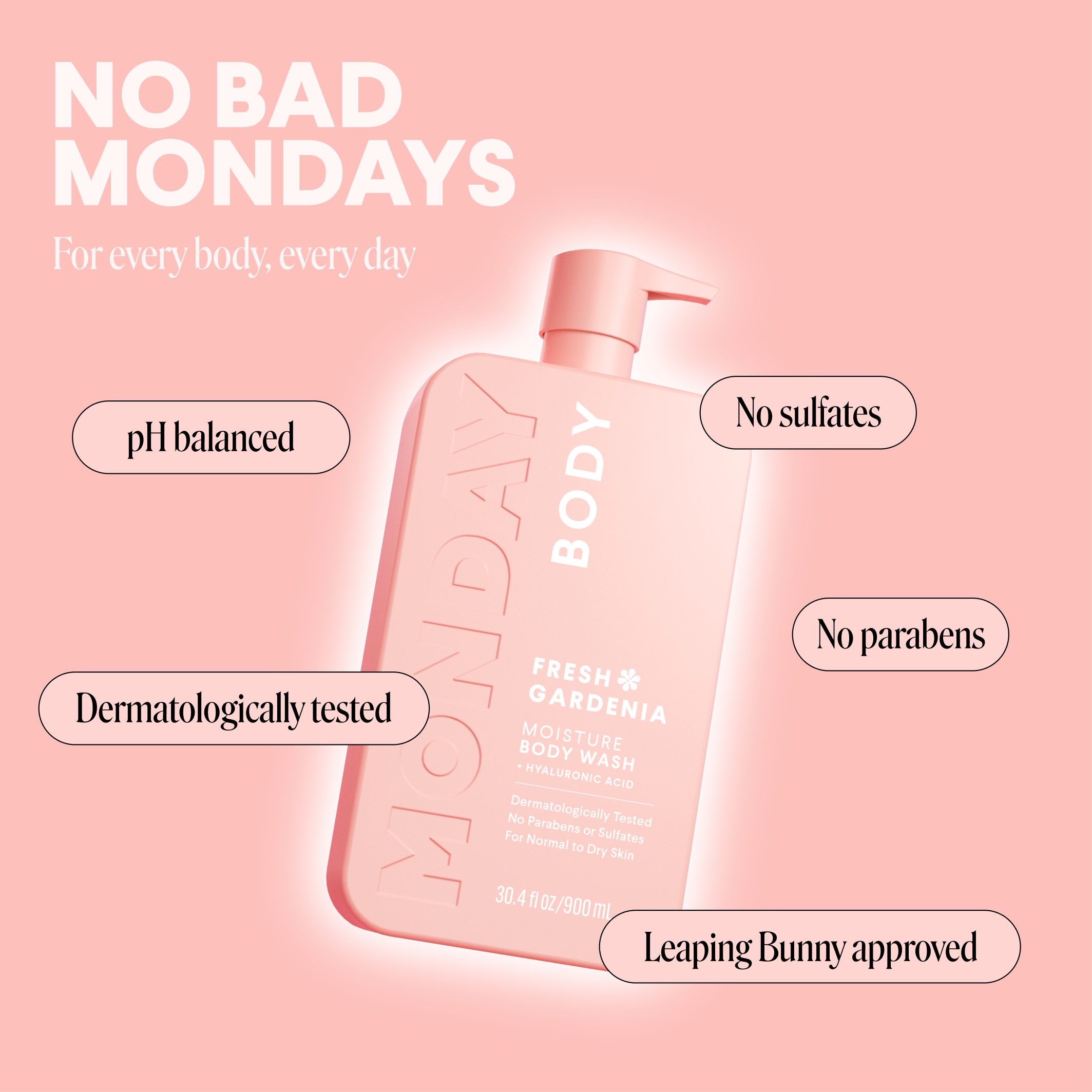 104135-US-UK_MONDAY_MOISTURE Body Wash Fresh Gardenia_900ml_ECOM IMAGE 5